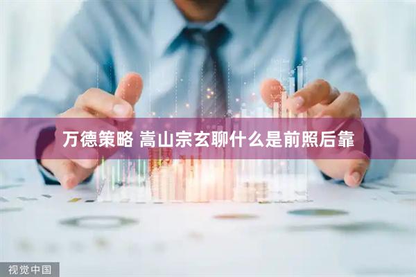 万德策略 嵩山宗玄聊什么是前照后靠