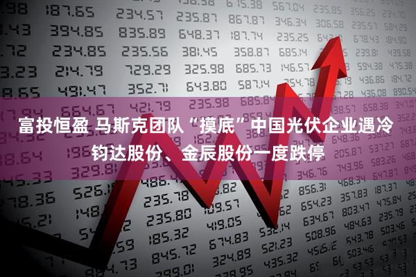 富投恒盈 马斯克团队“摸底”中国光伏企业遇冷 钧达股份、金辰股份一度跌停