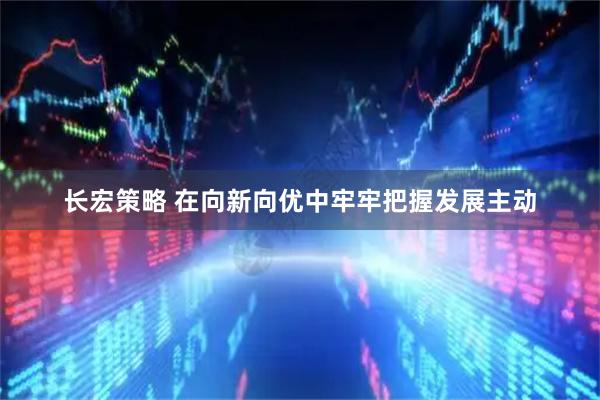 长宏策略 在向新向优中牢牢把握发展主动